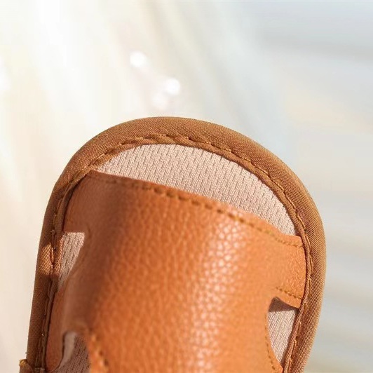Baby Boy Anti Slip Sole Leather Crib Sandals ( 6-18 months)_img_5