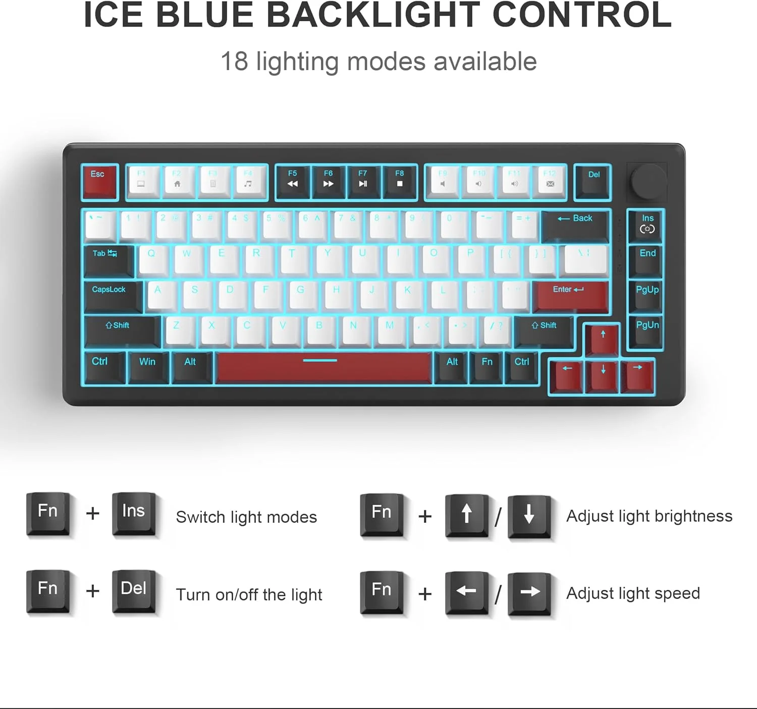 (Sold Out) MAGEGEE STAR75 Wired Mechanical Keyboard - Red Switch_img_3