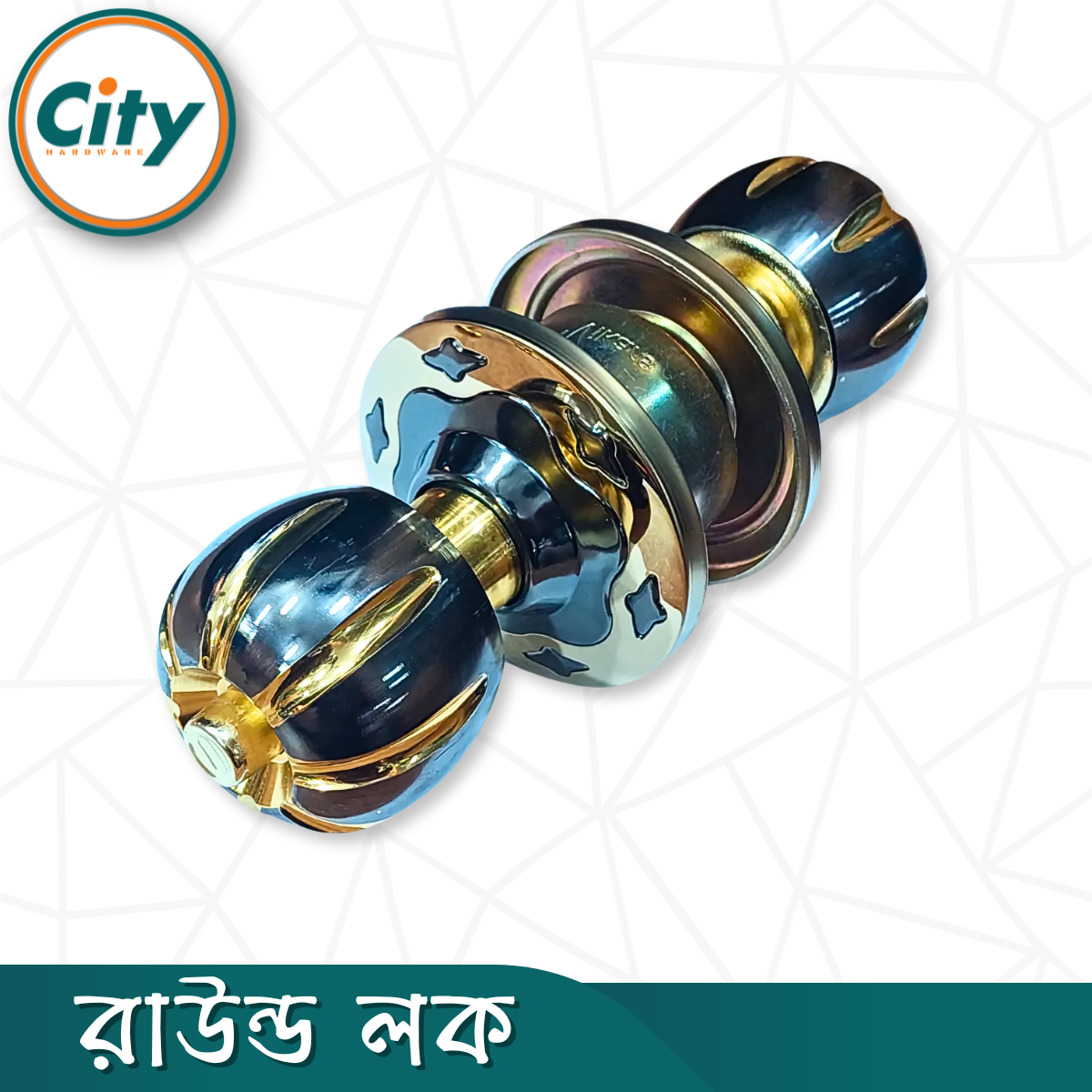 প্রিমিয়াম কোয়ালিটি রাউন্ড লক কাঠের দরজার লক সিলিন্ড্রিক্যাল লক ডাবল সাইডেড রুম ডোর লক_img_2