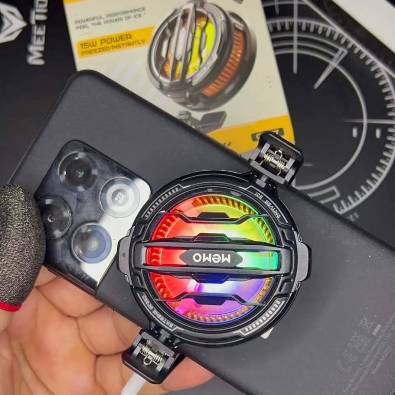 Memo CX07 15W Magnetic Phone Cooler with RGB Light Mobile_img_1