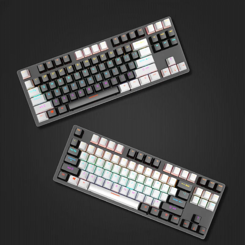 LEAVEN K550 TKL 87 Keys Hot Swappable Wired Mechanical Gaming Keyboard