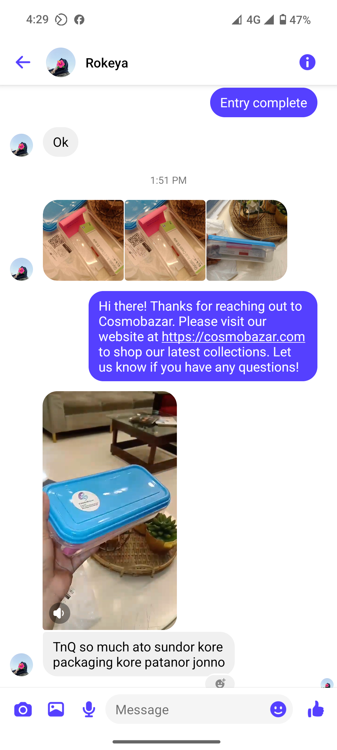 Customer review