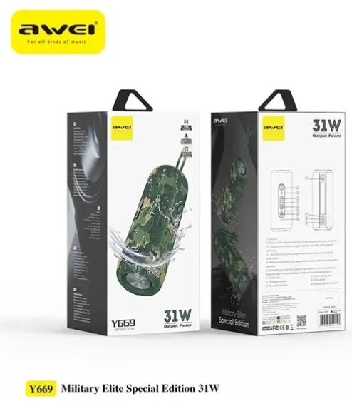 Awei Y669 Bluetooth Waterproof Outdoor Dual Speaker (31W)_img_2
