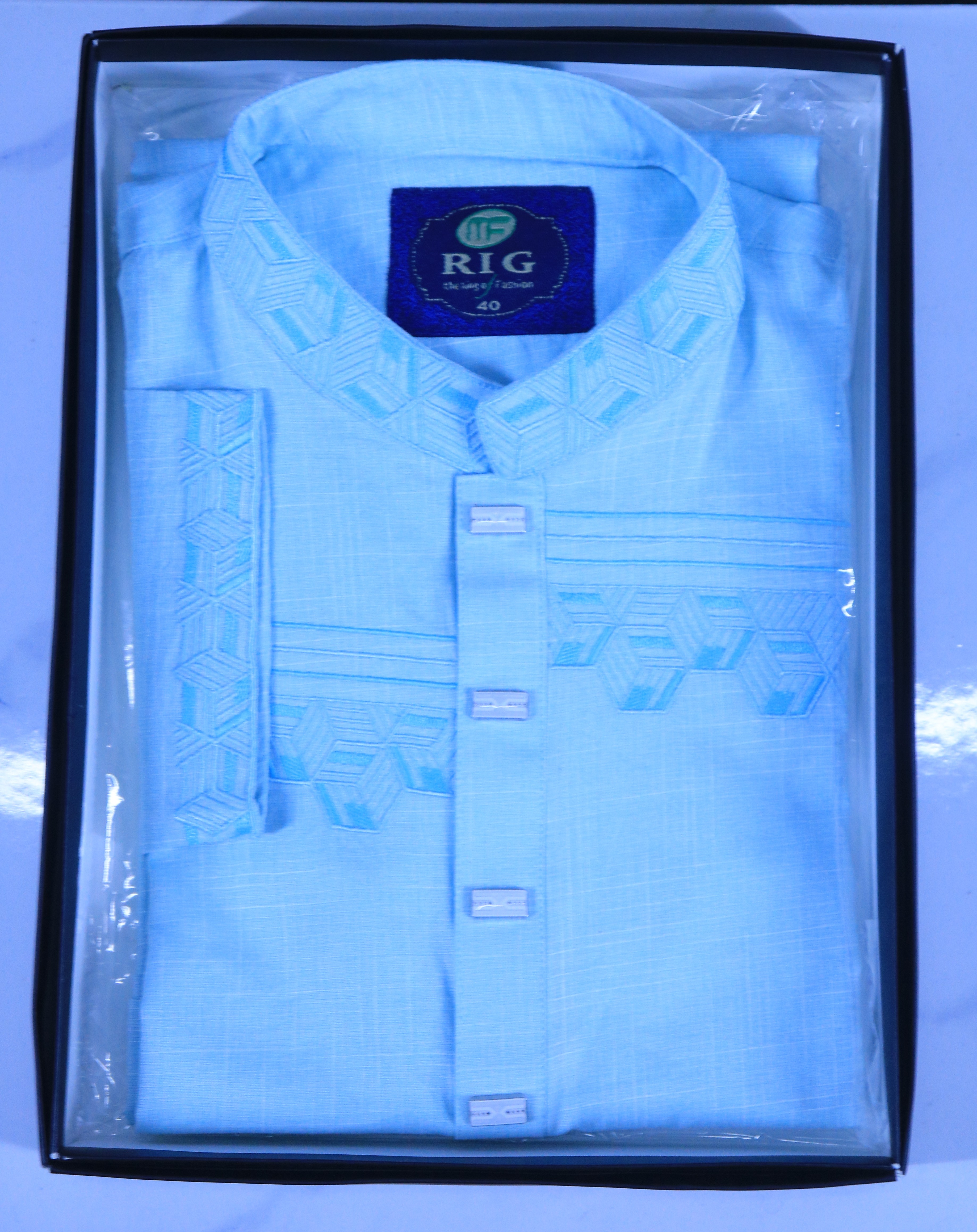 sky blue Panjabi
