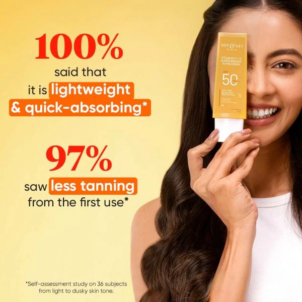 Dot & Key Vitamin C + E Super Bright Sunscreen SPF 50+ 80g_img_3