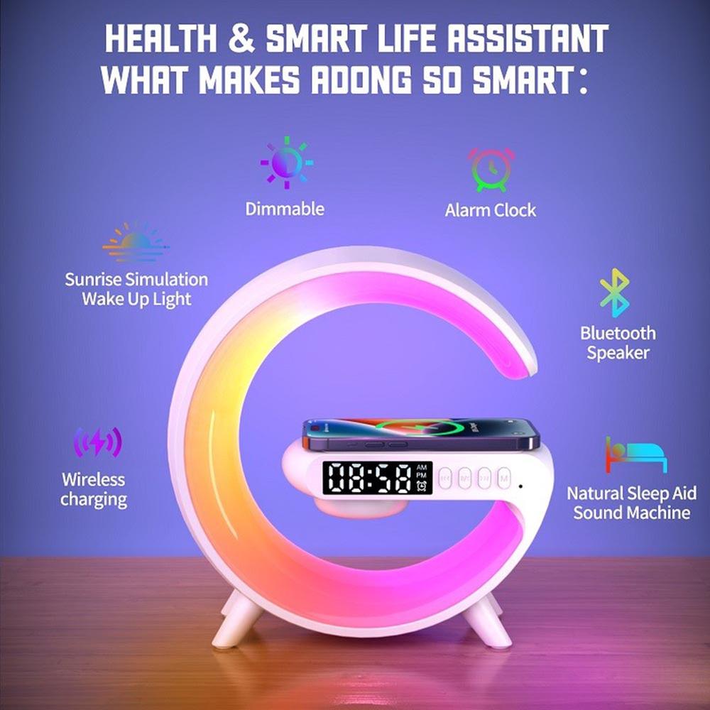 G63 Atmosphere RGB Light Bluetooth Speaker With Wireless Charging_img_1