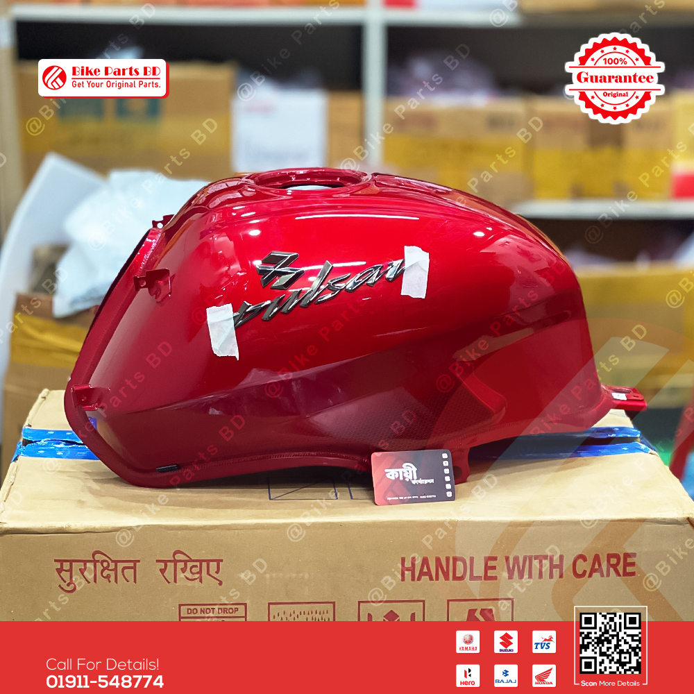 Fuel tank for Bajaj Pulser UG4.5 Red Colour bike. thumbnail 2