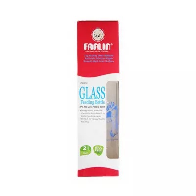 Farlin Glass Feeding Bottle L (3 Months+) 240 cc