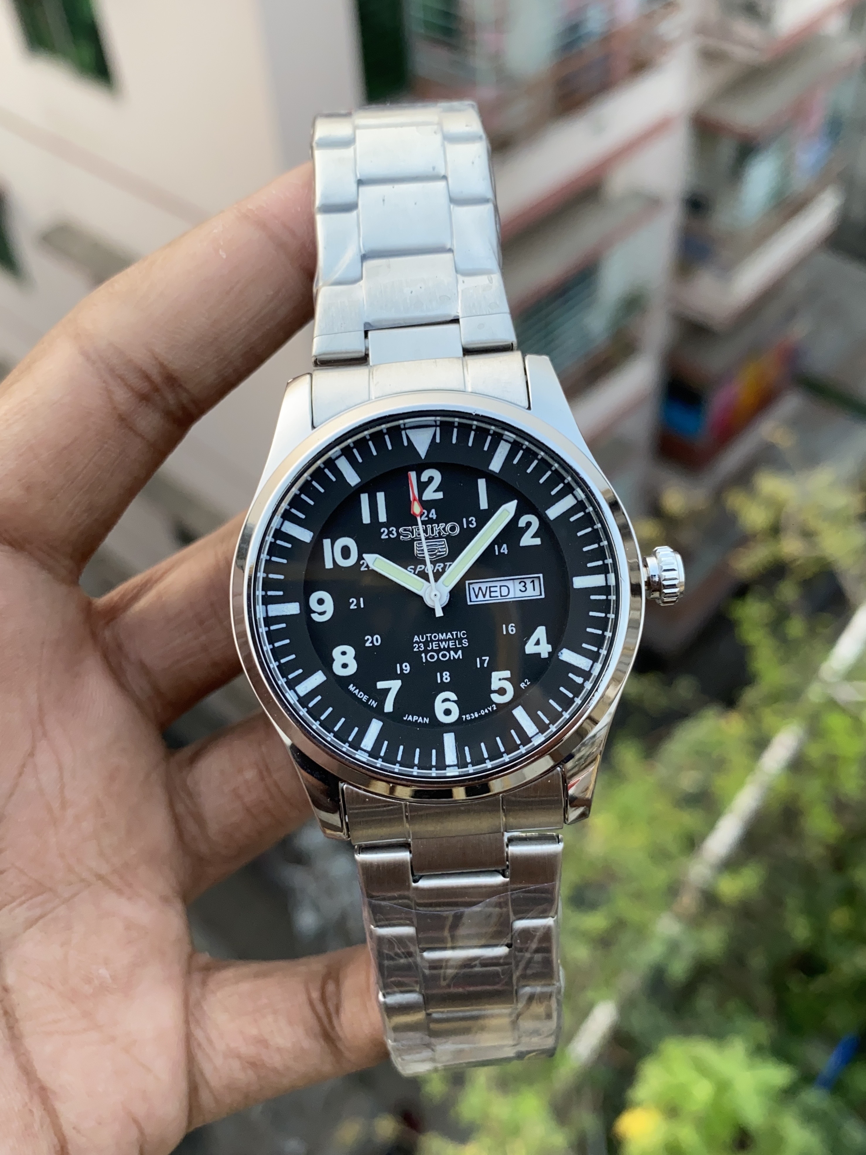 SEIKO daydate black dial
