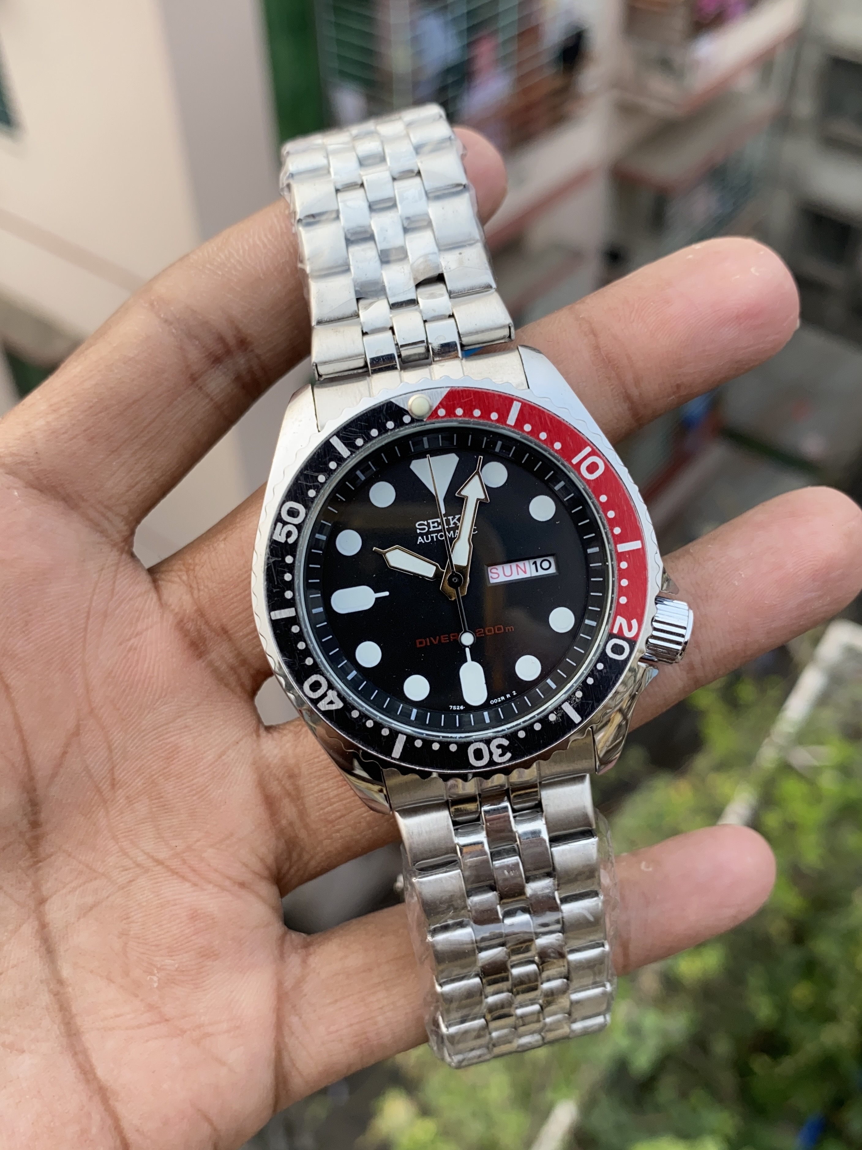 Seiko Diver daydate (Black-Red)