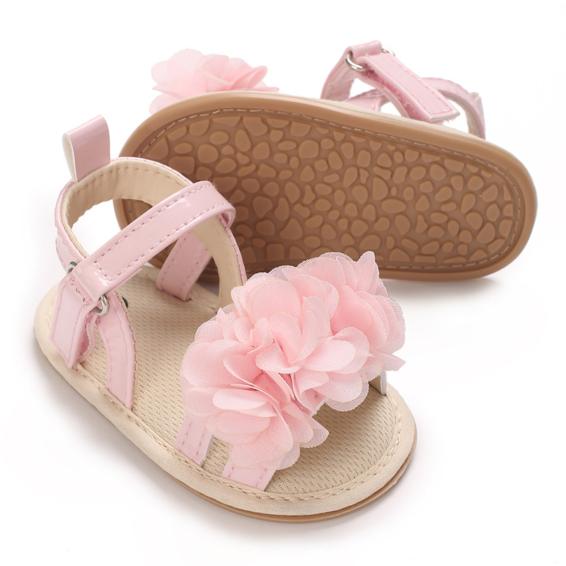 Baby Girls Anti Slip Sole Flower Sandals ( 6-18 months)