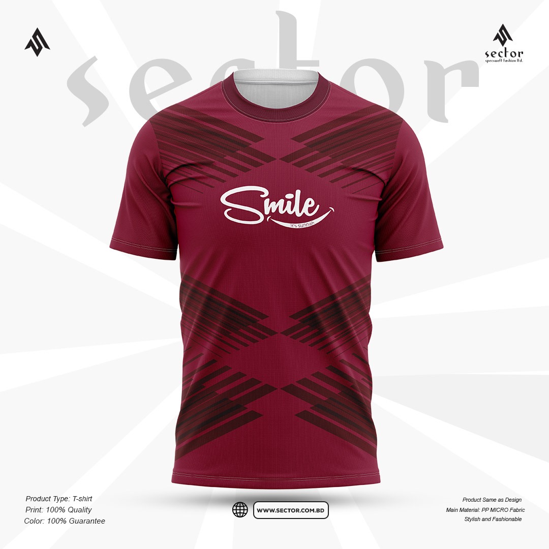 "SMILE" SECTOR Play Quality Full (Half Sleeve Jersey)