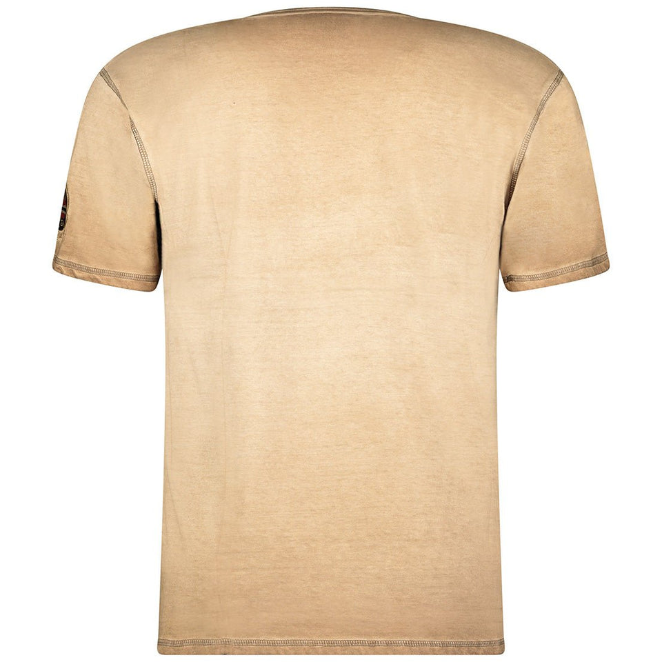 V-neck T-shirt Beige Beige_img_3