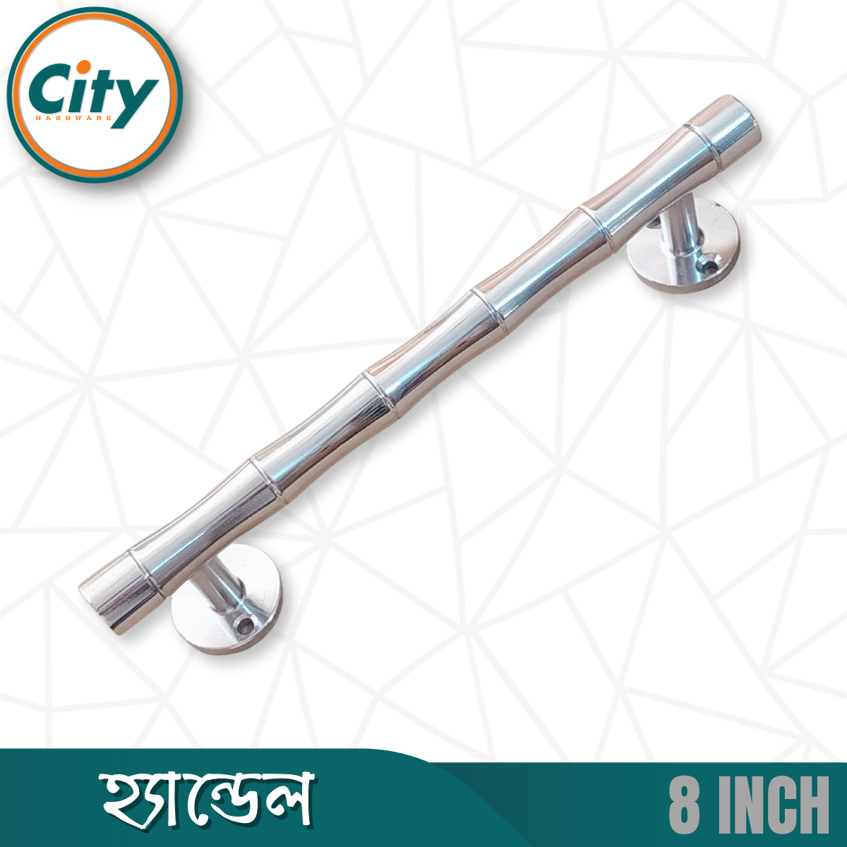 ৮ ইঞ্চি হেভি ডোর হ্যান্ডেল নিকেল পালিশ করা দরজার হাতল কাঠের দরজার হ্যান্ডেল_img_1