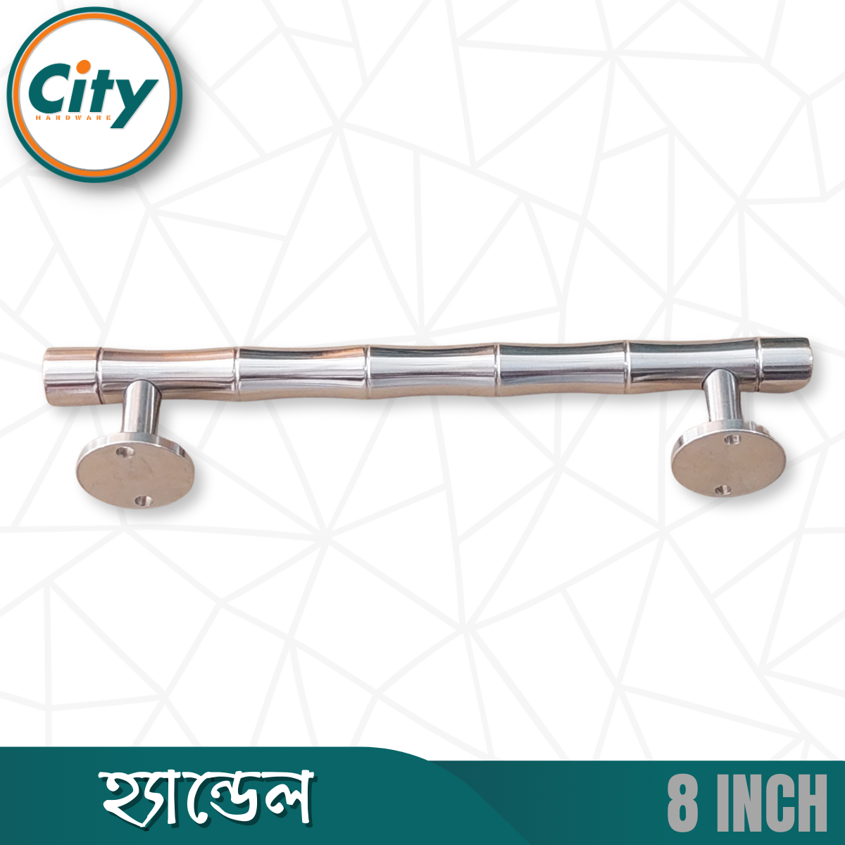 ৮ ইঞ্চি হেভি ডোর হ্যান্ডেল নিকেল পালিশ করা দরজার হাতল কাঠের দরজার হ্যান্ডেল_img_3