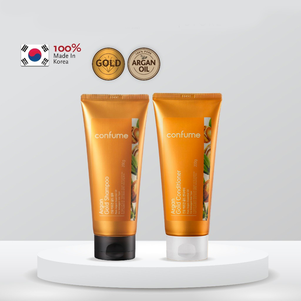 Confume Argan Gold Shampoo & Argan Gold Conditioner - 200g