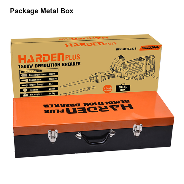 HARDEN 750832 1400W Demolition Breaker, 0-1800r/min, 45J, HEX-GAN; 750832_img_2