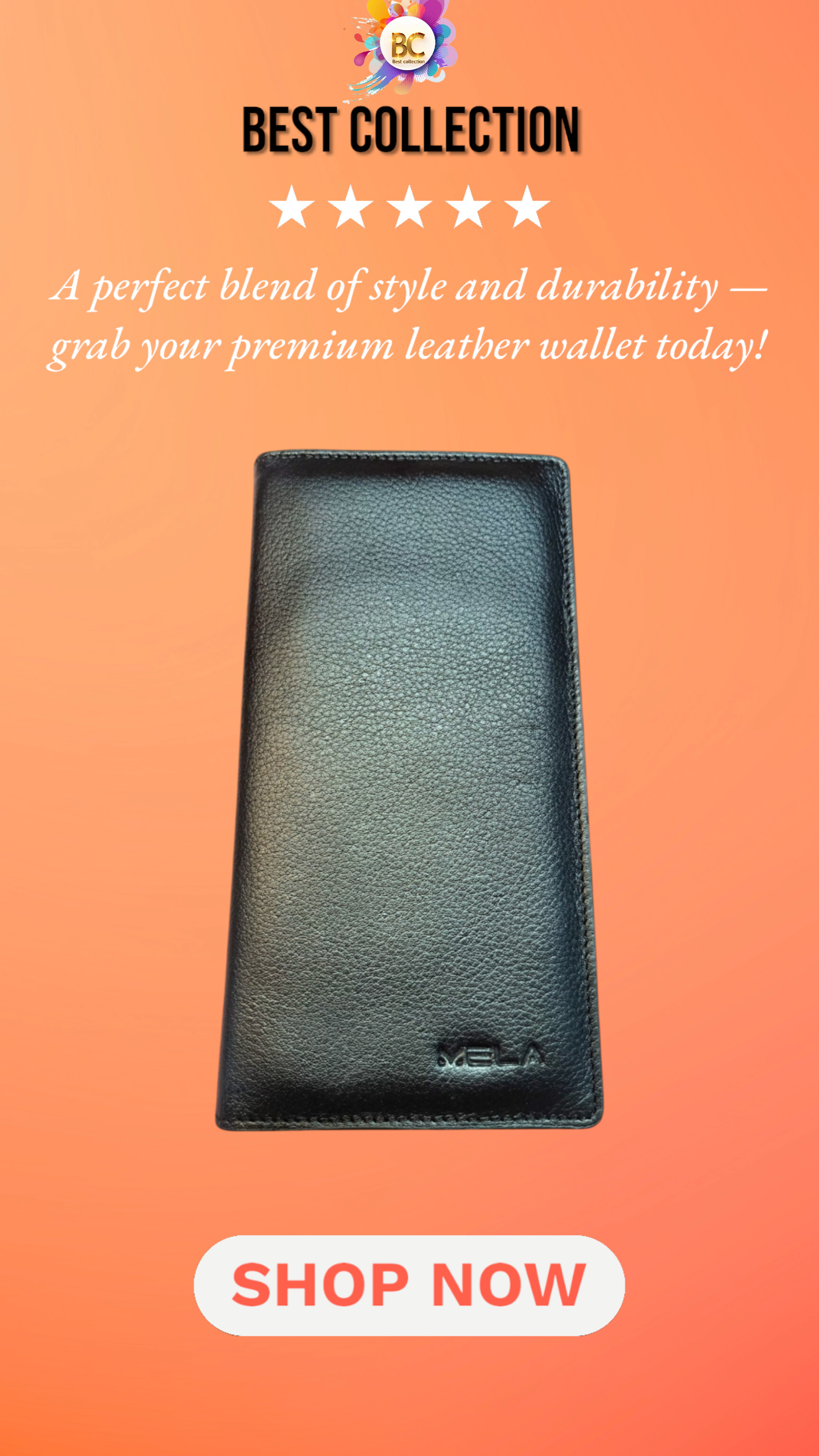 Leather Long Wallet BC-007 | Premium