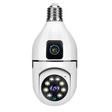 Dual Lens V380 Pro PTZ Bulb IP Night Vision Camera - Price in Bangladesh