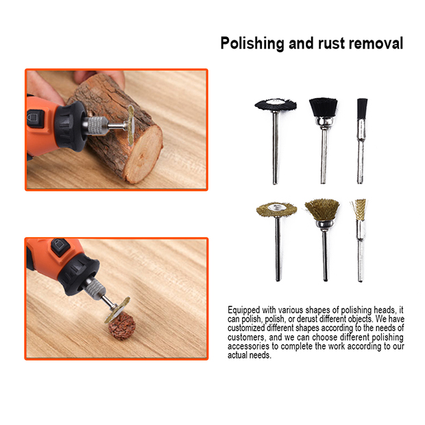 HARDEN 752912 130W 211Pcs Rotary Grinder Set, Hand Power Small Mini Grinder Kit Portable Hobby Rotary Electric Grinder Tool Set 752912_img_6