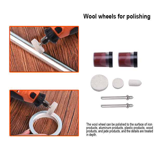 HARDEN 752912 130W 211Pcs Rotary Grinder Set, Hand Power Small Mini Grinder Kit Portable Hobby Rotary Electric Grinder Tool Set 752912_img_8