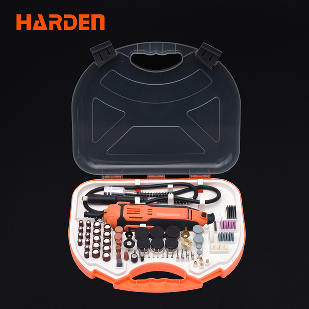 HARDEN 752912 130W 211Pcs Rotary Grinder Set, Hand Power Small Mini Grinder Kit Portable Hobby Rotary Electric Grinder Tool Set 752912_img_10