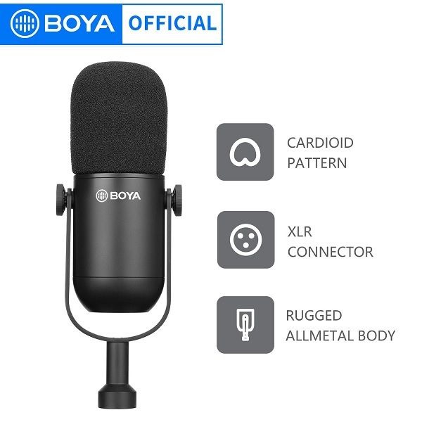BOYA BY-DM500 Dynamic XLR Podcast Microphone - Price in Bangladesh