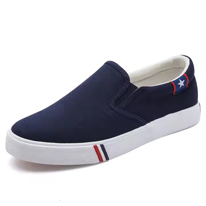 Men’s High Quality Slip-On Canvas Shoes – Lightweight, Breathable, Anti-Slip | White, Black, Navy, Denim | Price in BD_img_0