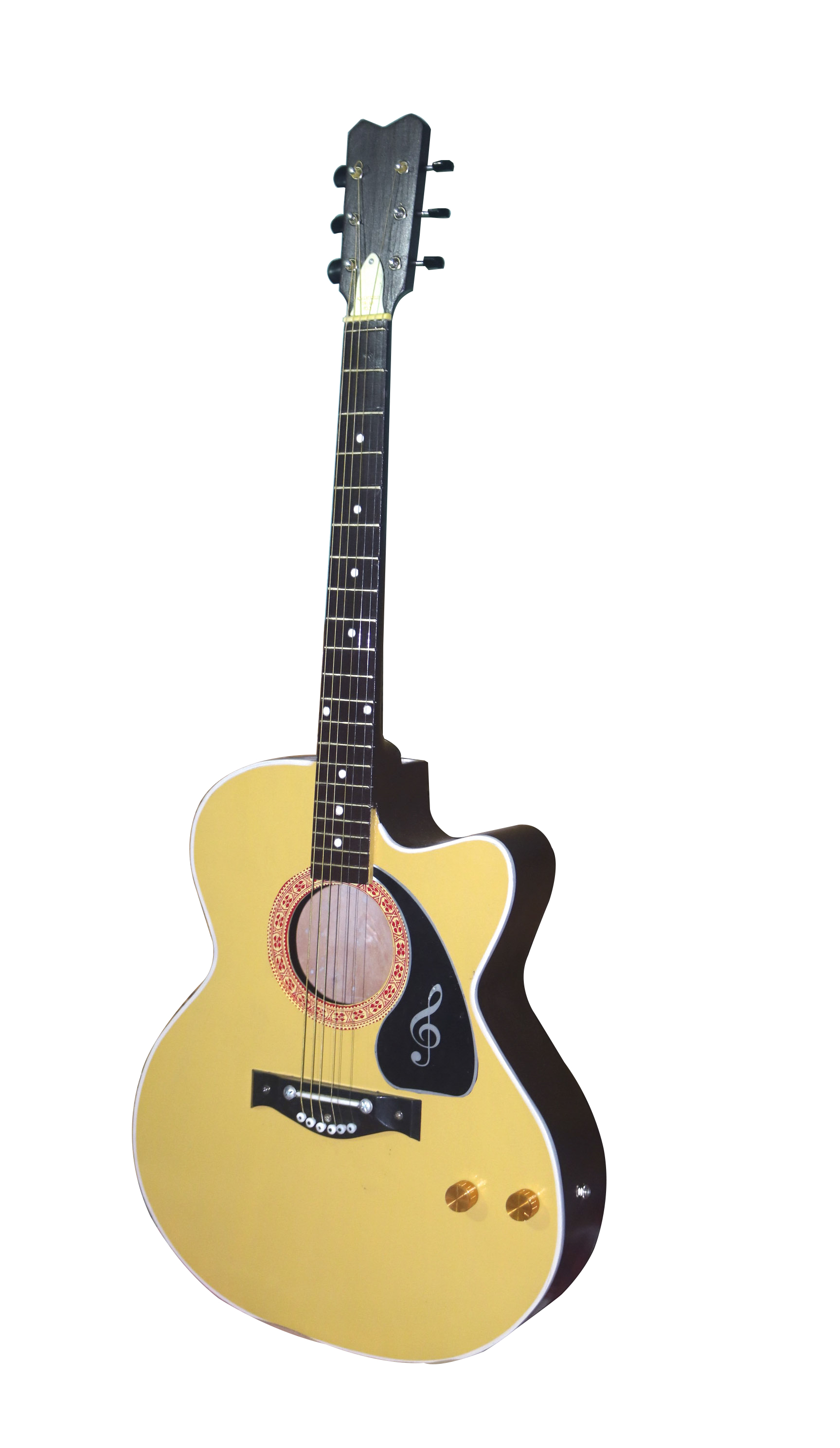 40" Black Beginner Acoustic Guitar Starter Package Student/Kids Guitar with Gig Bag,Strap,2 Picks,volume controller system,