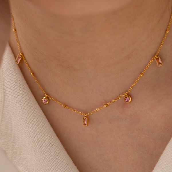 Pink diamond necklace gold_img_0