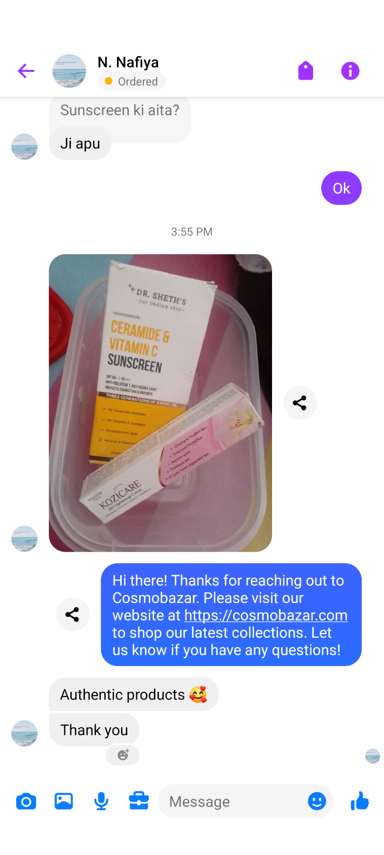 Customer review