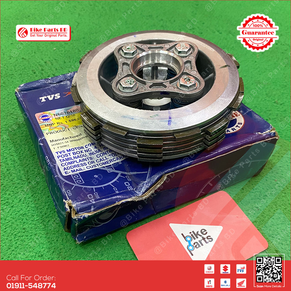 Clutch Assembly for TVS Raider 125cc, RTR 2V,  RTR 4V (150 & 160) bike.