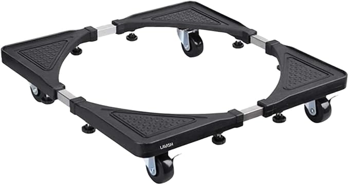 Universal Adjustable Heavy-Duty Appliance Base with 360° Rotating Wheels
