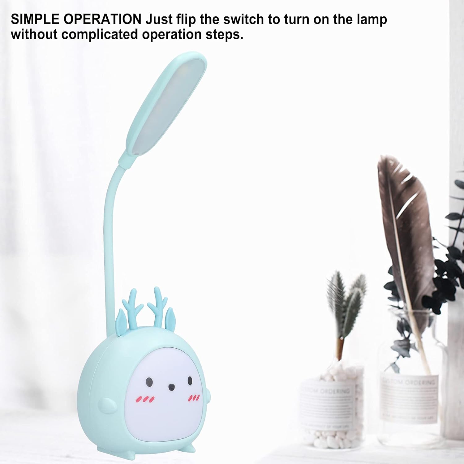 Flexible LED Desk Lamp with Pen Holder & Colorful Breathing Light_img_4