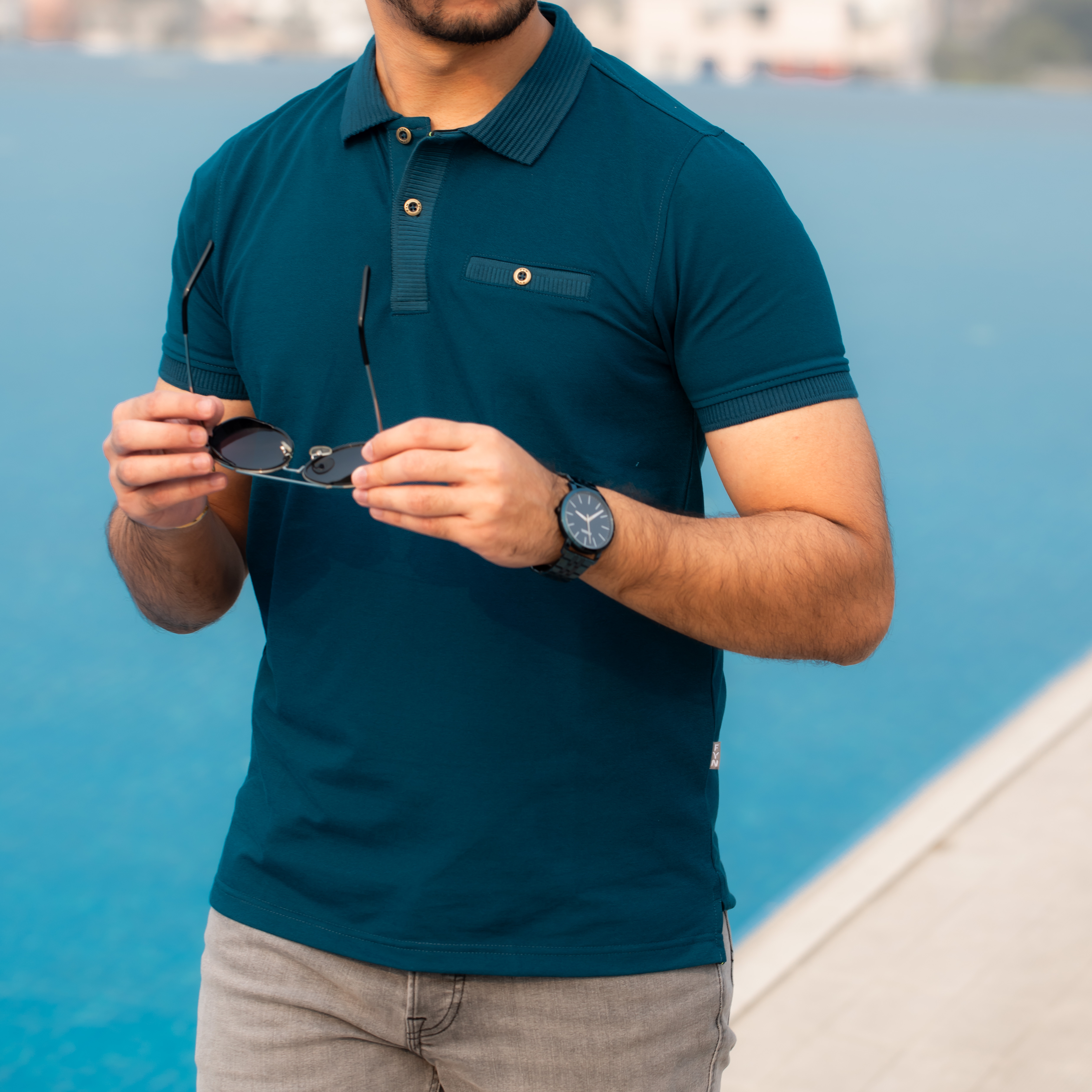 Premium Quality Structured Pique Polo - Surge_img_1