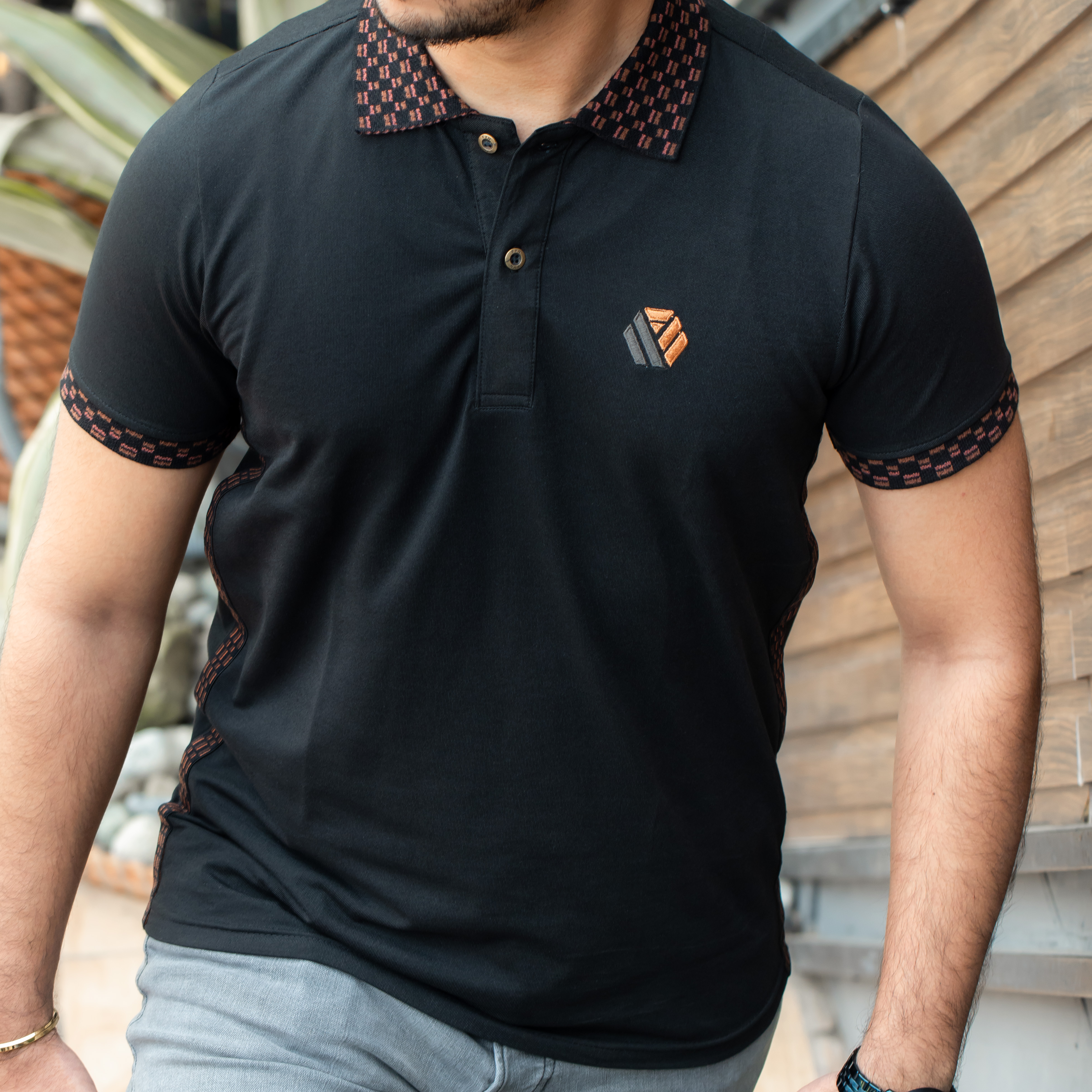 Premium Quality Side Tape Design Pique Polo - Noirve_img_3