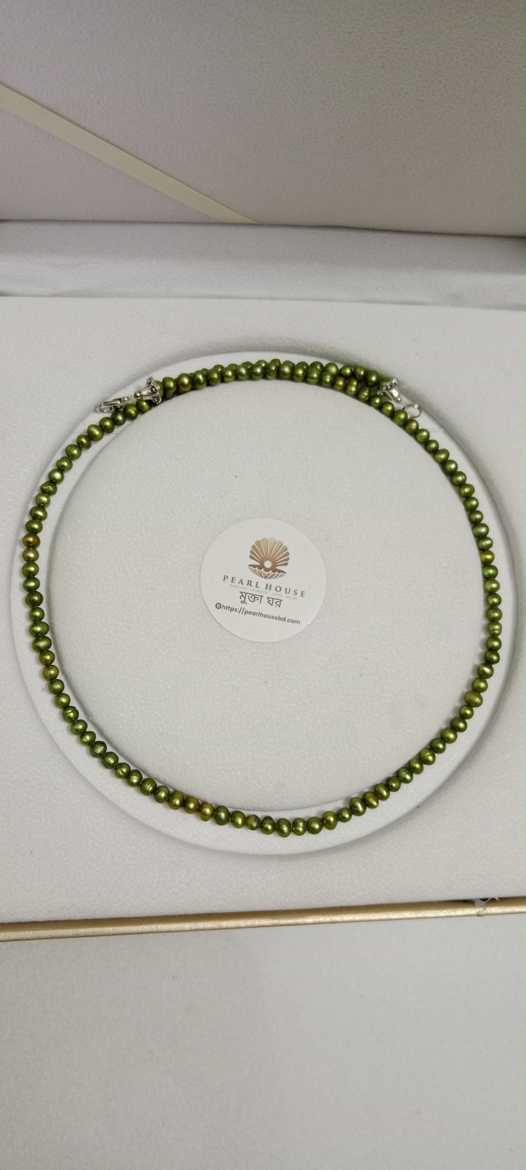 Exclusive Green Pearl Necklace Combo Set_img_5