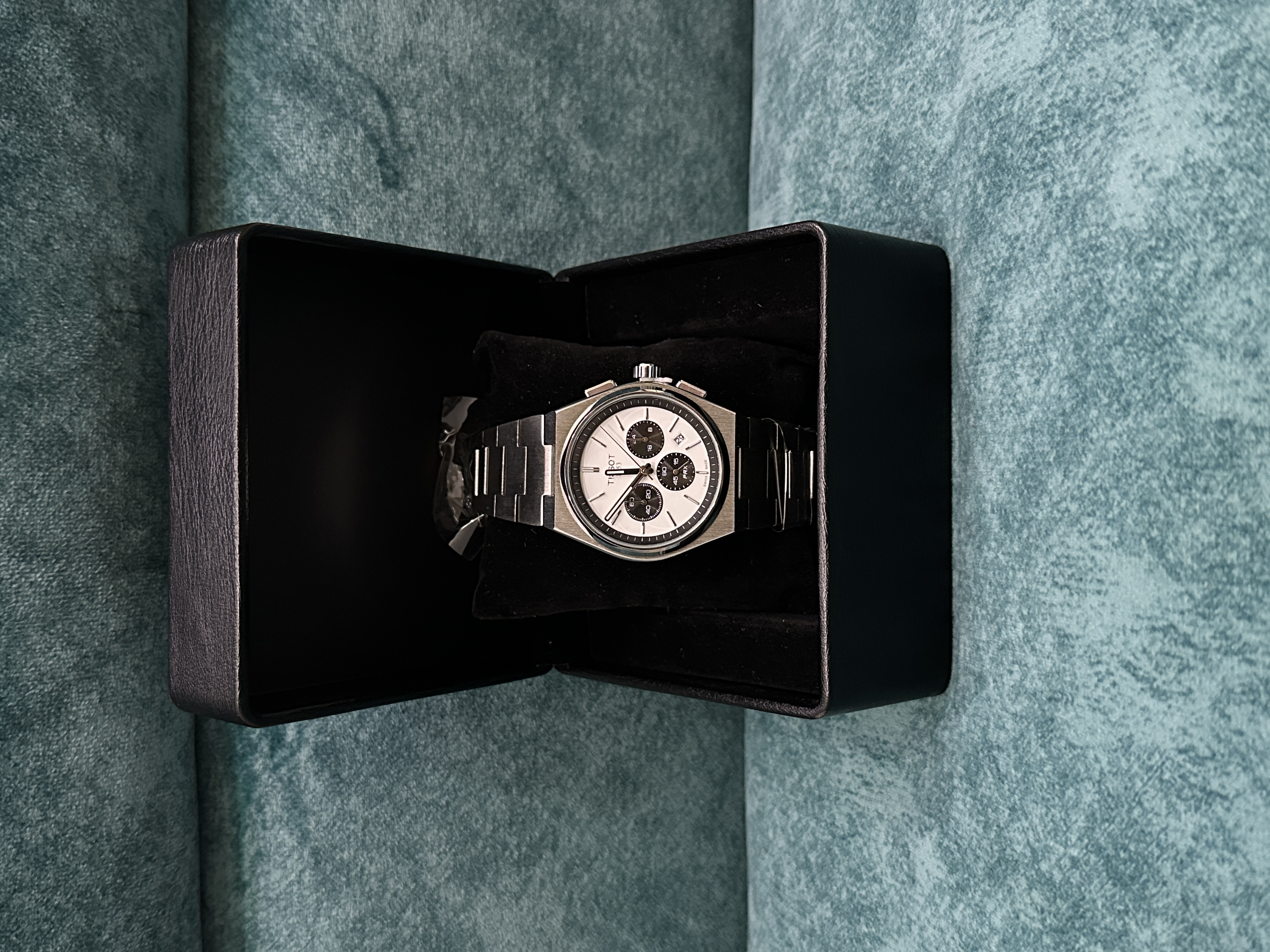 Tissot PRX Chronograph Silver Chain - White Dial_img_0