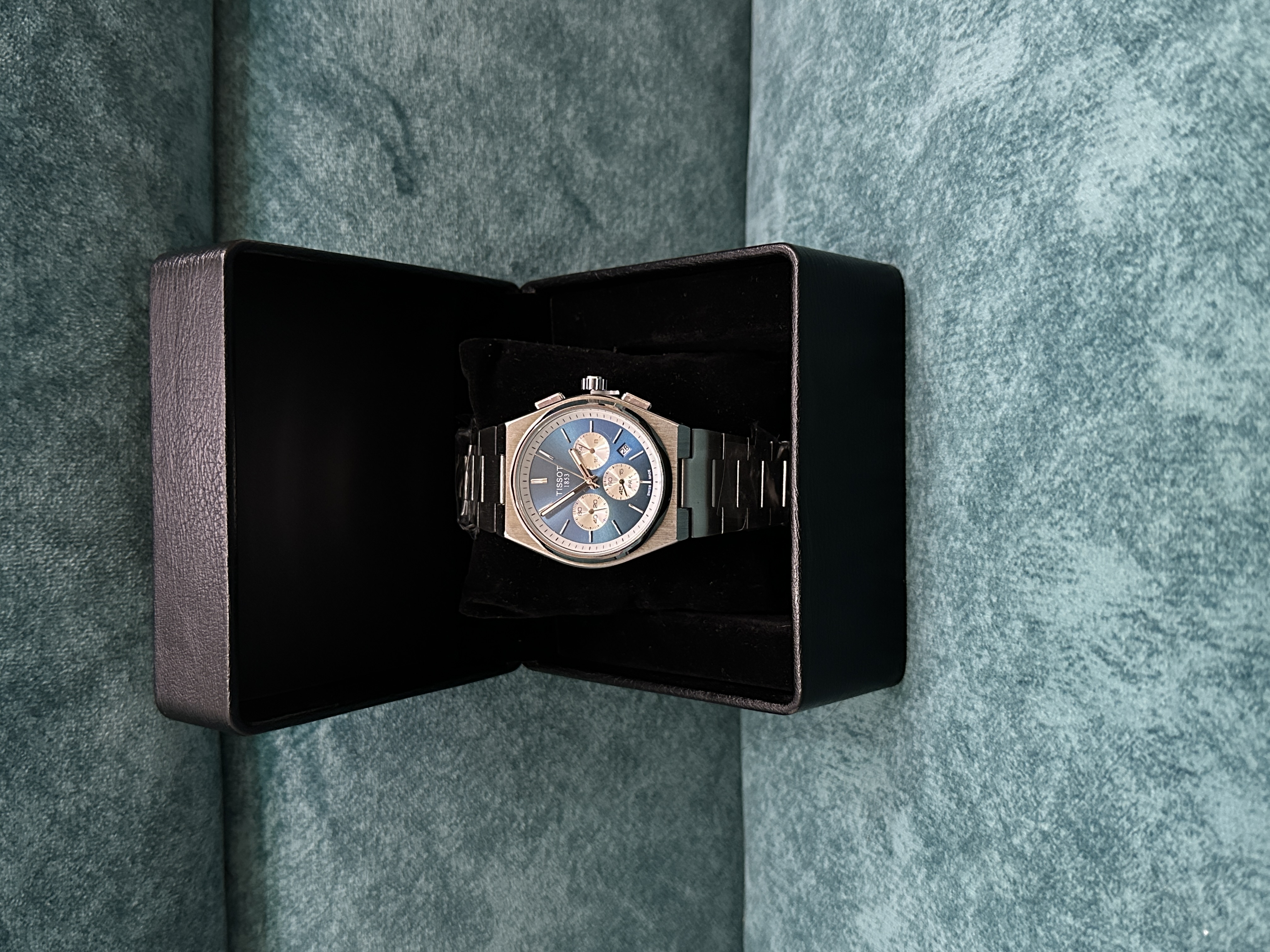 Tissot PRX Chronograph Silver Chain - Blue Dial_img_0
