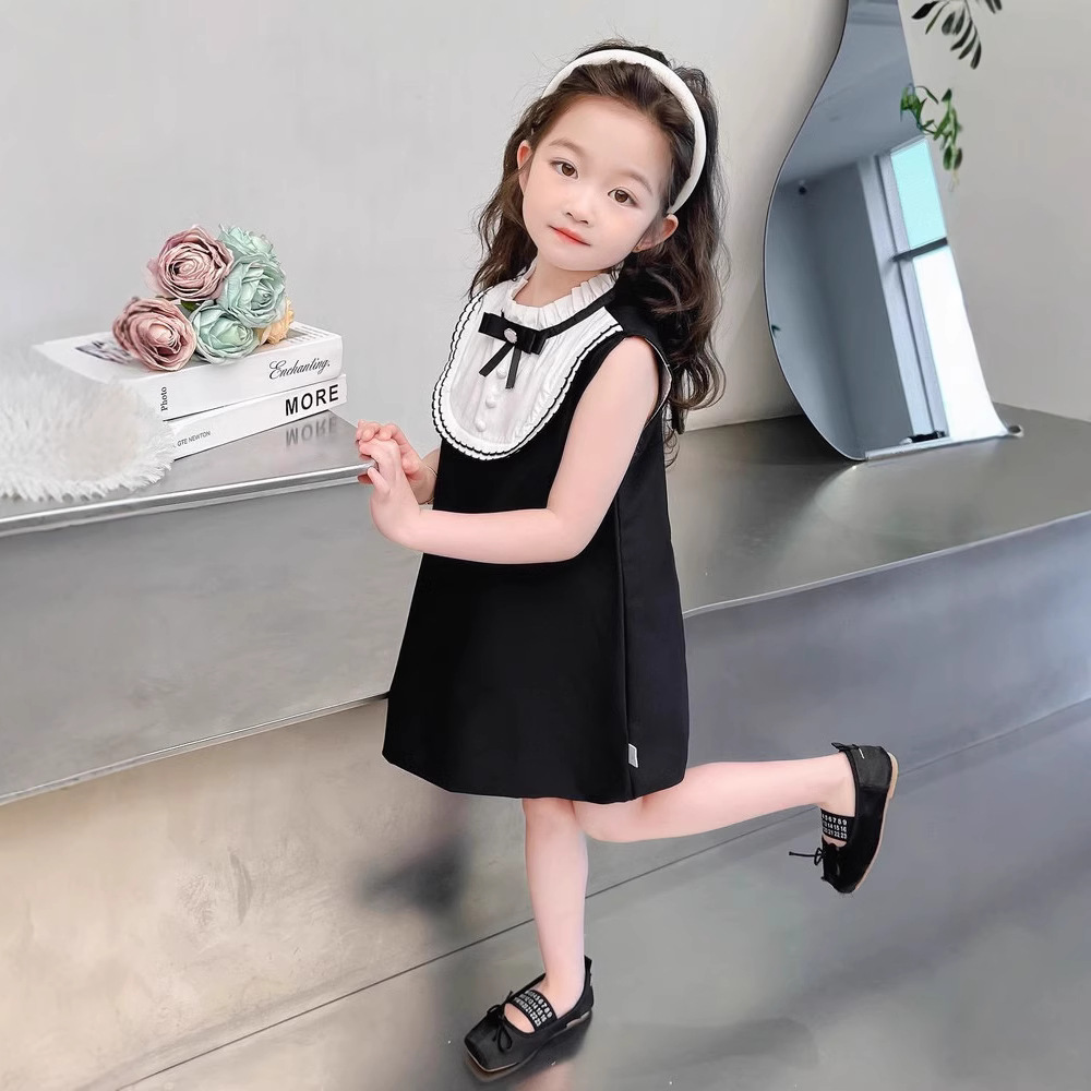 Kids Girls Summer Korean Style Sleeveless Princess Dress (1 to 6 years)_img_5
