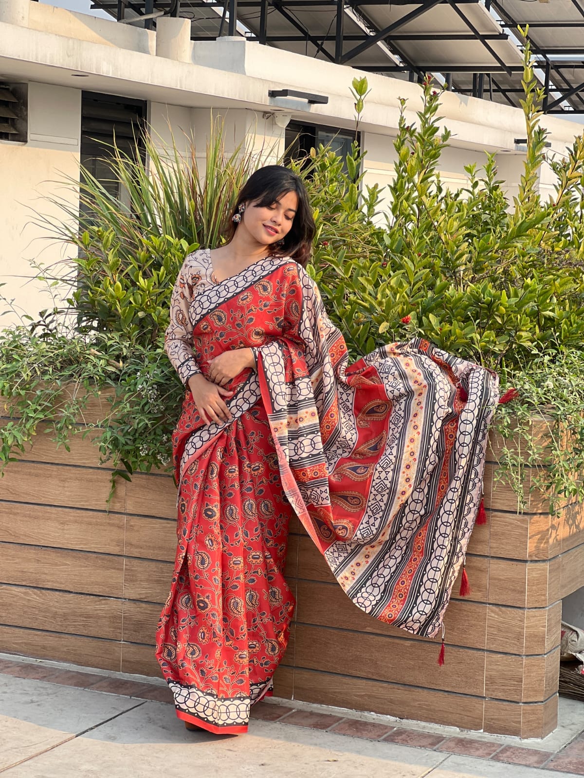 Digital Print Sharee with Blouse Piece