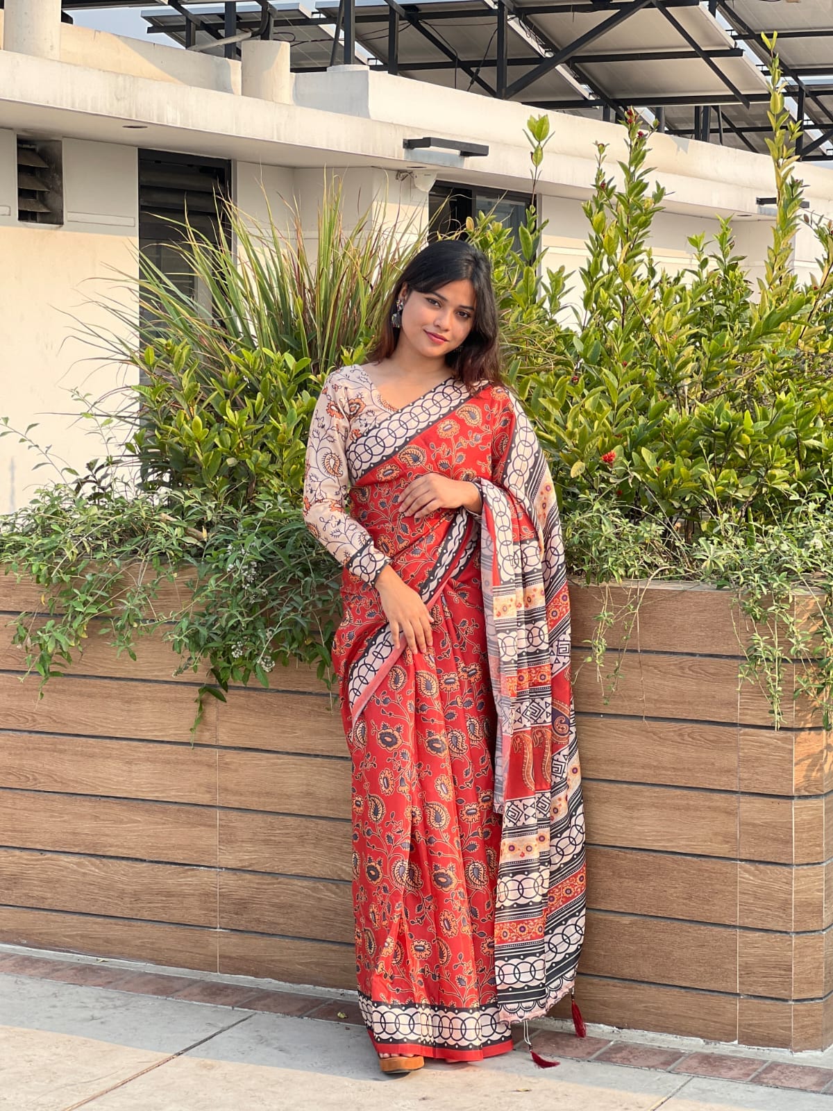 Digital Print Sharee with Blouse Piece_img_4