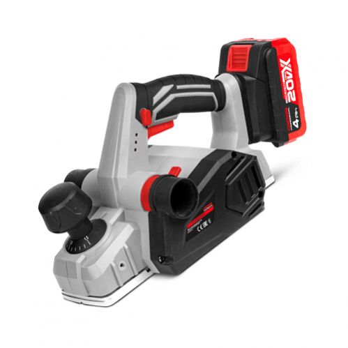 CROWN CT24001HX Professional Cordless Power Planer ( with 2Battery, 1Charger ), 20V, 4.0Ah, 1.5mm, 82mm; CT24001HX-4