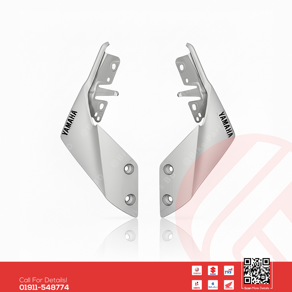 Back Panel (Mat Light Gray) for Yamaha MT15 V1 & MT15 V2 Bike.