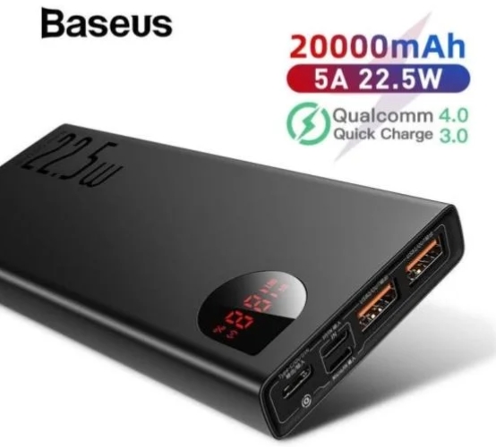 Baseus Adaman Power Bank 20000mAh 22.5w PD Metal Body – Upgraded Version_img_0