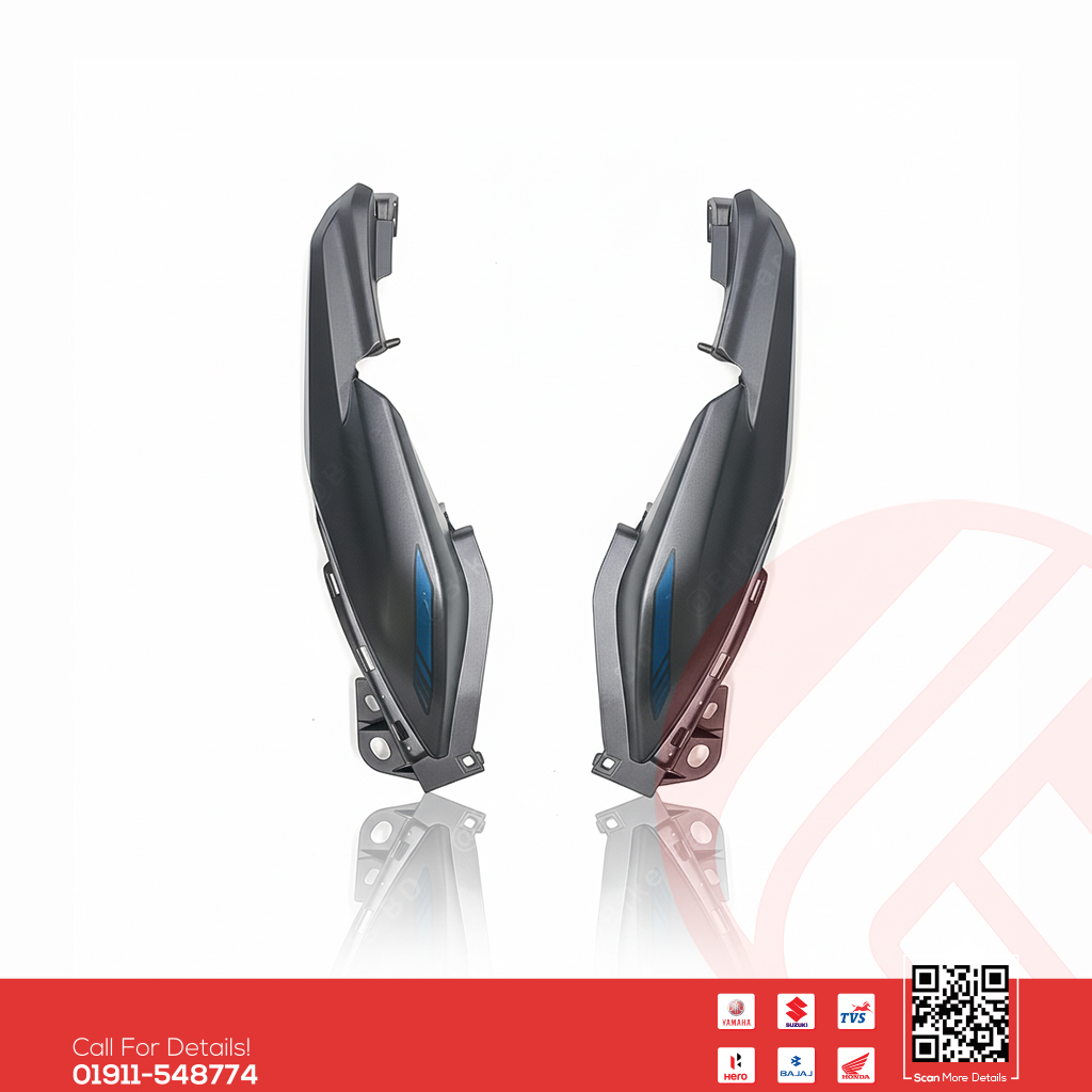 Back panel for Yamaha FZS V3 (Mat Grey) bike.