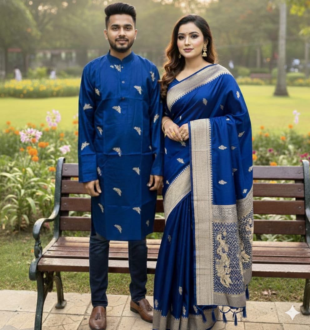 Bodhua Banarasi 16 number designs saree blouse piece thumbnail 2