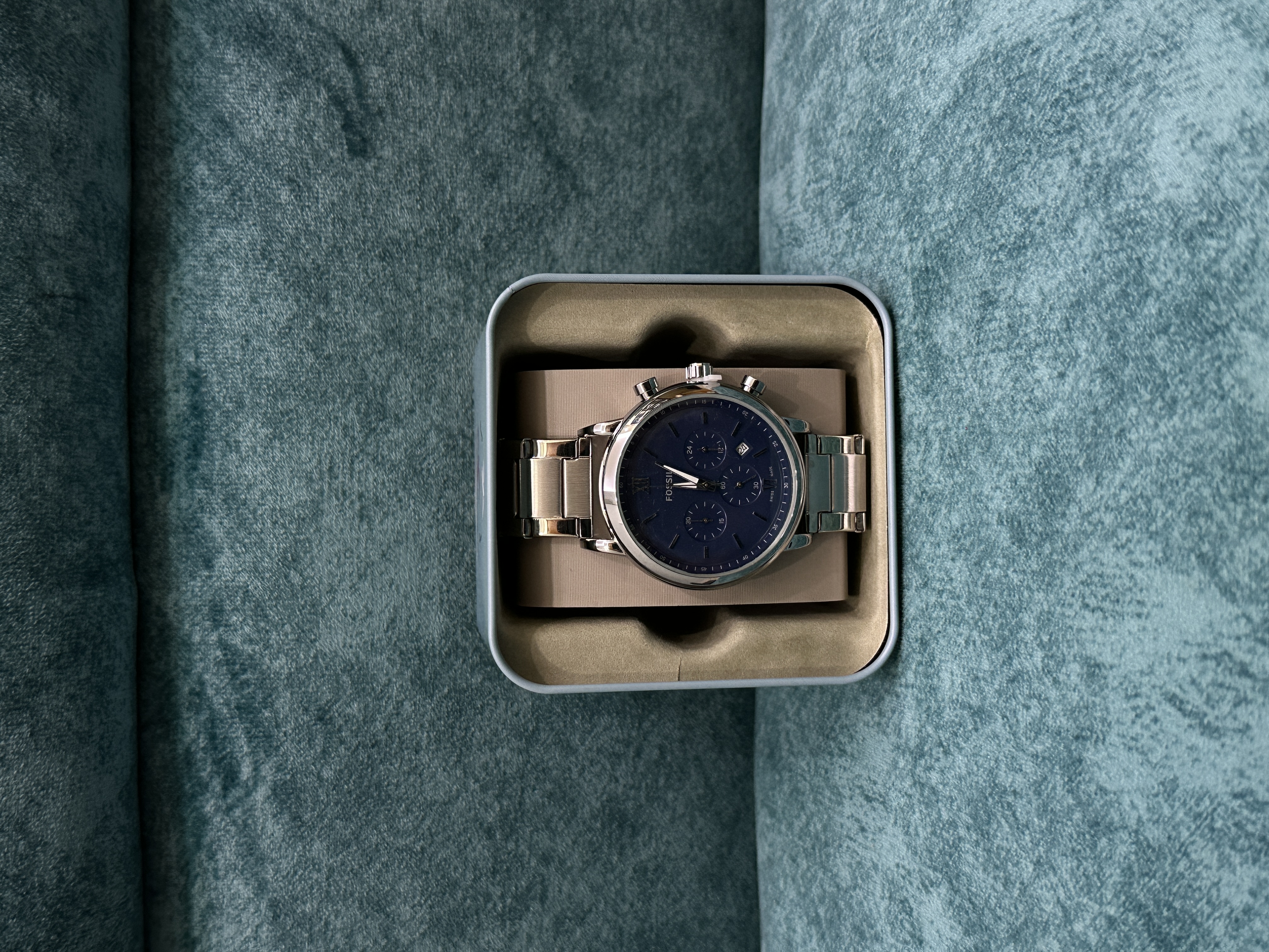 Fossil Neutra Chronograph FS5792 Silver - Blue Dial_img_3