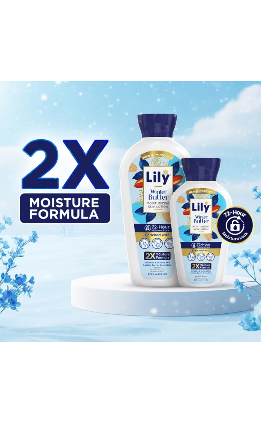 Lily Winter Butter Moisturizing Skin Lotion 100ml - Image 3