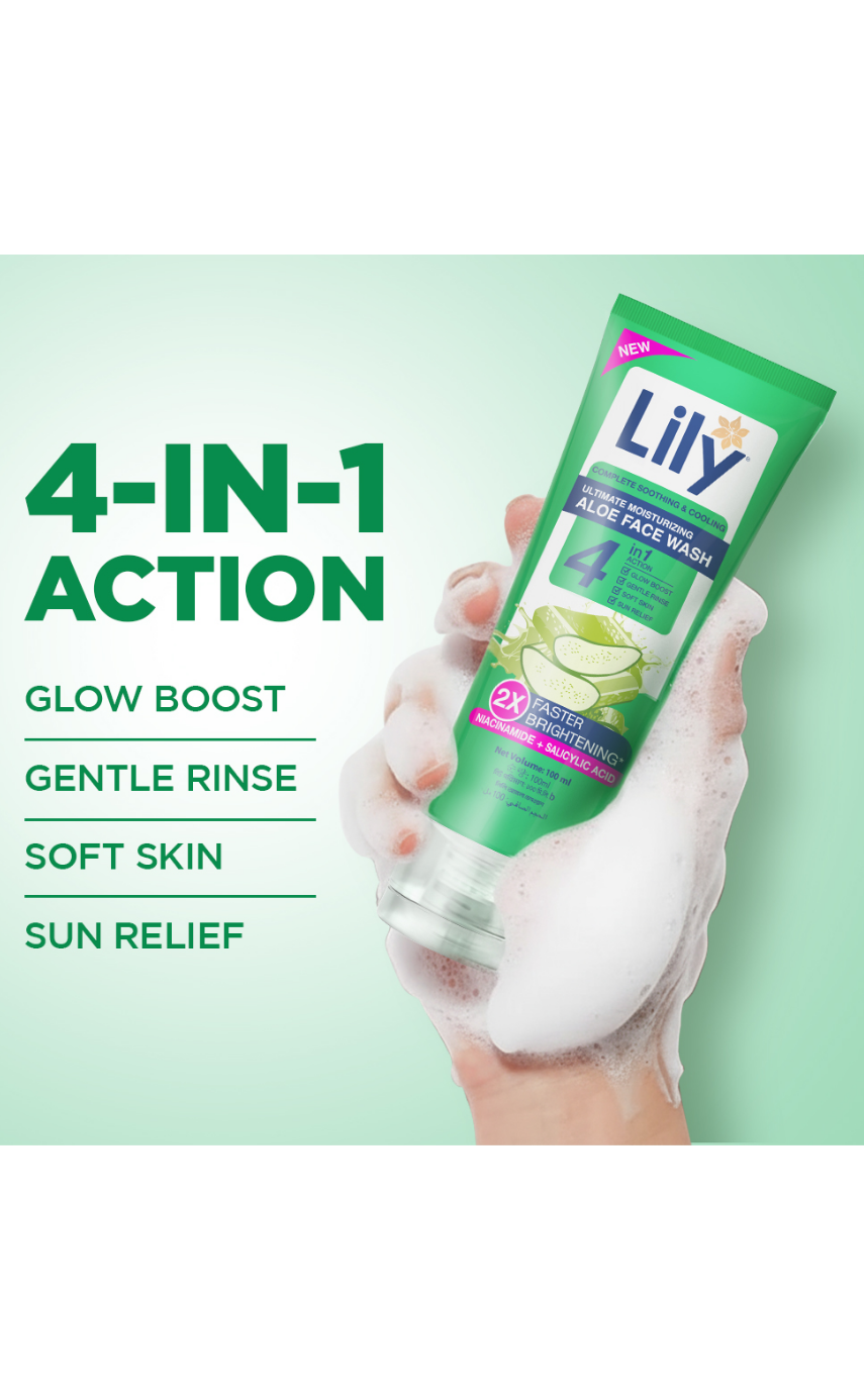 Lily Aloe Facewash 100ml - Image 3